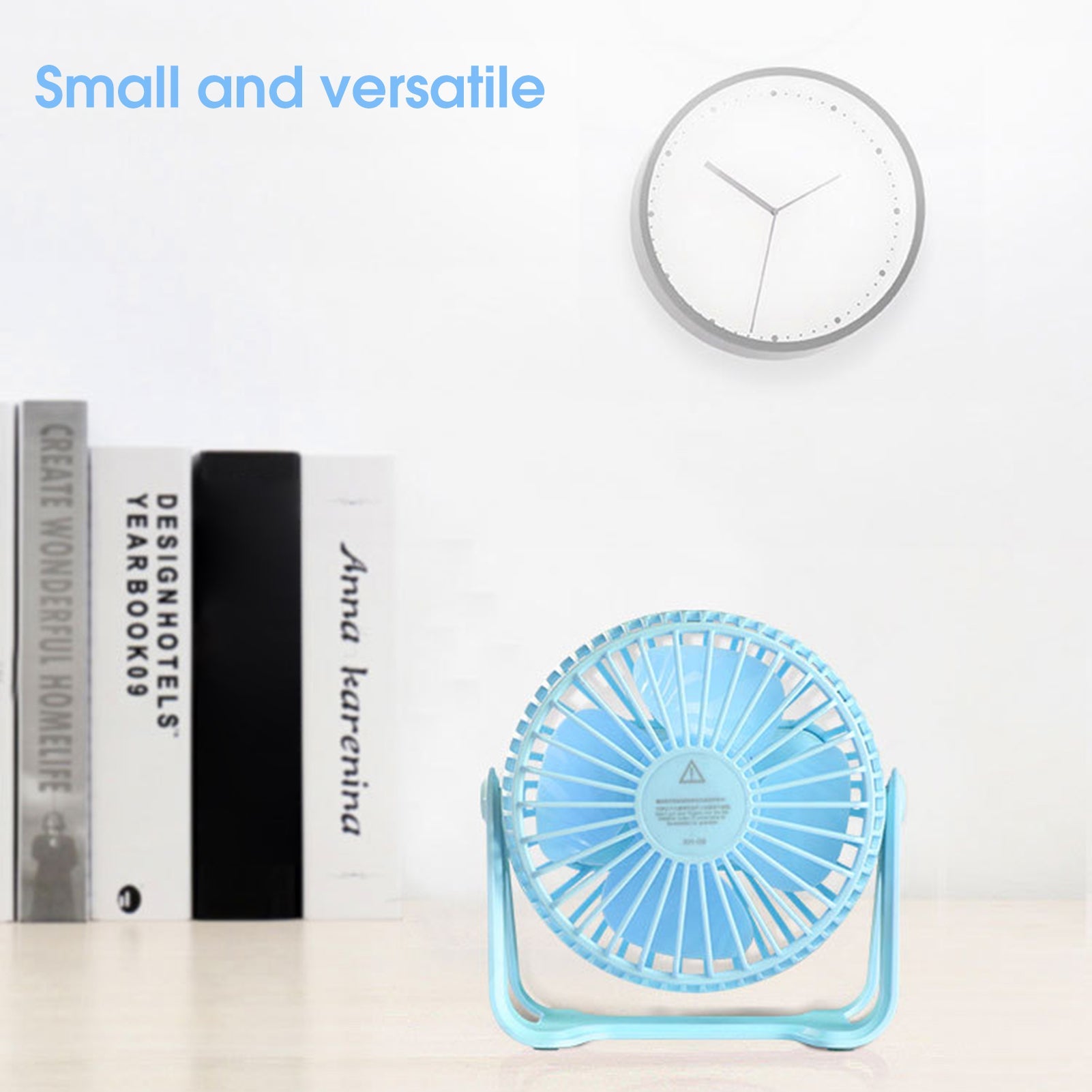 360 Degree Rotatable Quiet Mini Fan