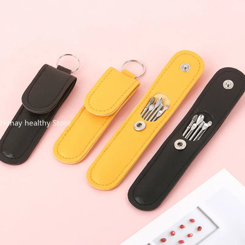 Ear Cleaner & Earpick Wax Remover Curette & Cleaner Kit For SelfCare