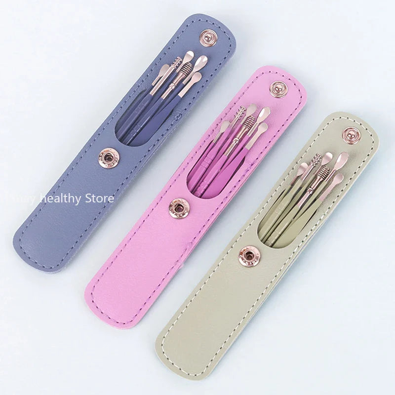 Ear Cleaner & Earpick Wax Remover Curette & Cleaner Kit For SelfCare