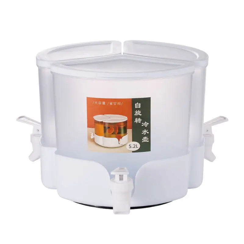 Cold Water Pitcher with Faucet & Iced Beverage Dispenser Refrigerator and Spigot