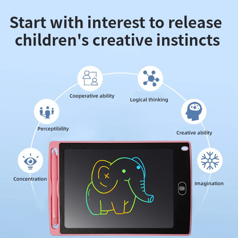 LCD Writing Tablet Drawing Board Montessori Educational Toy for Children