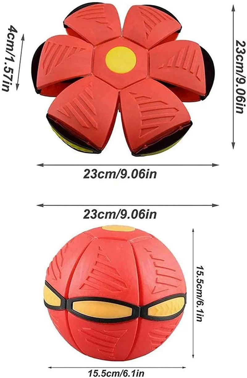 Flying Saucer Ball Magic Deformation UFO with Led Light Flying Toys