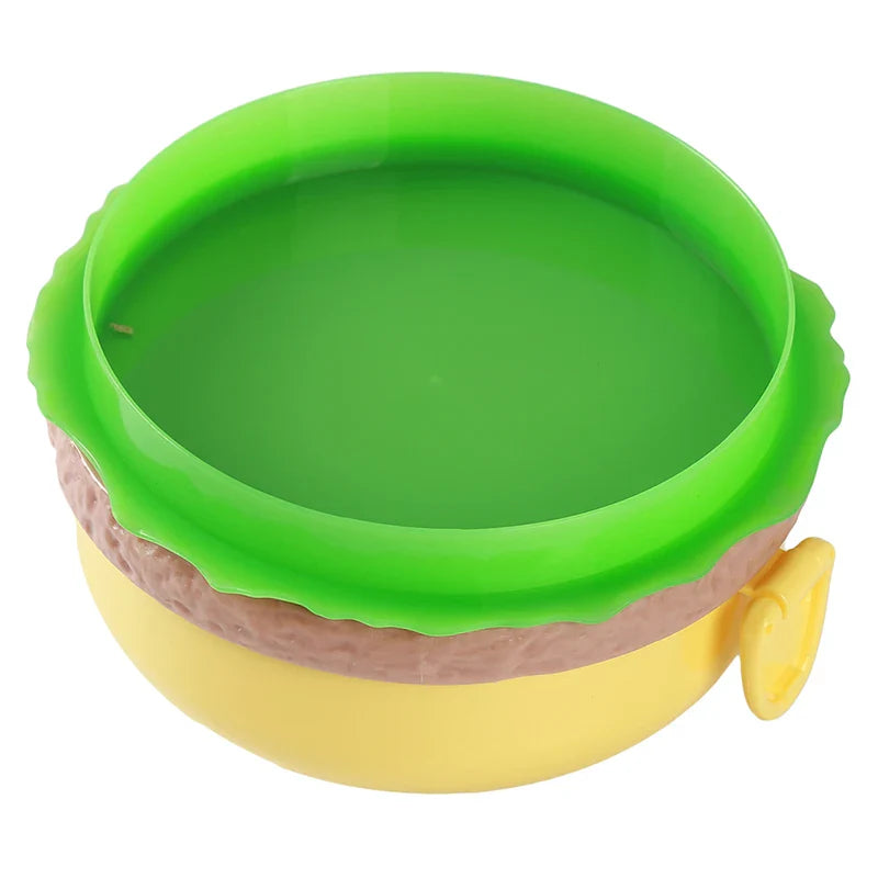 Burger Shape Round Lunch Box For Kids