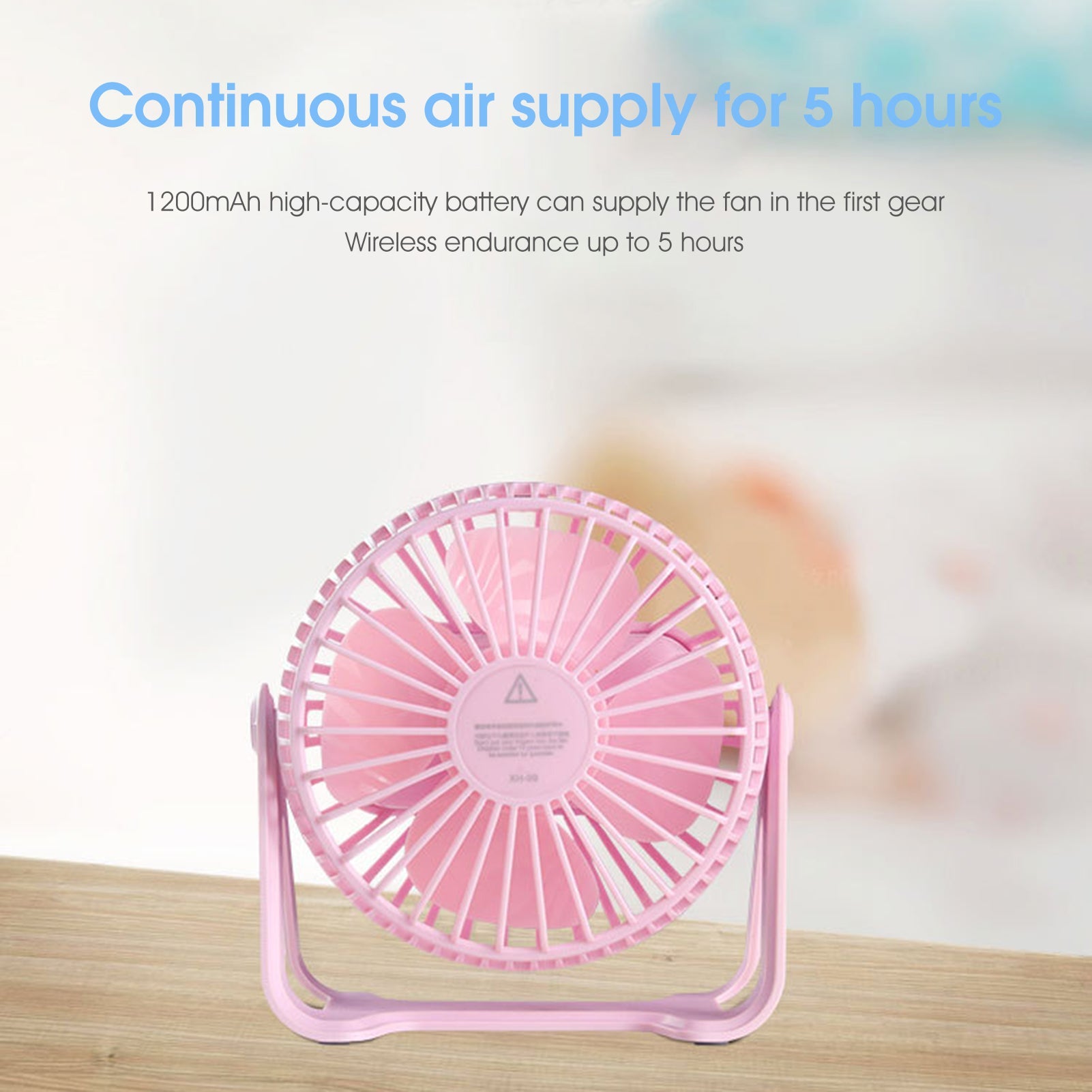 360 Degree Rotatable Quiet Mini Fan